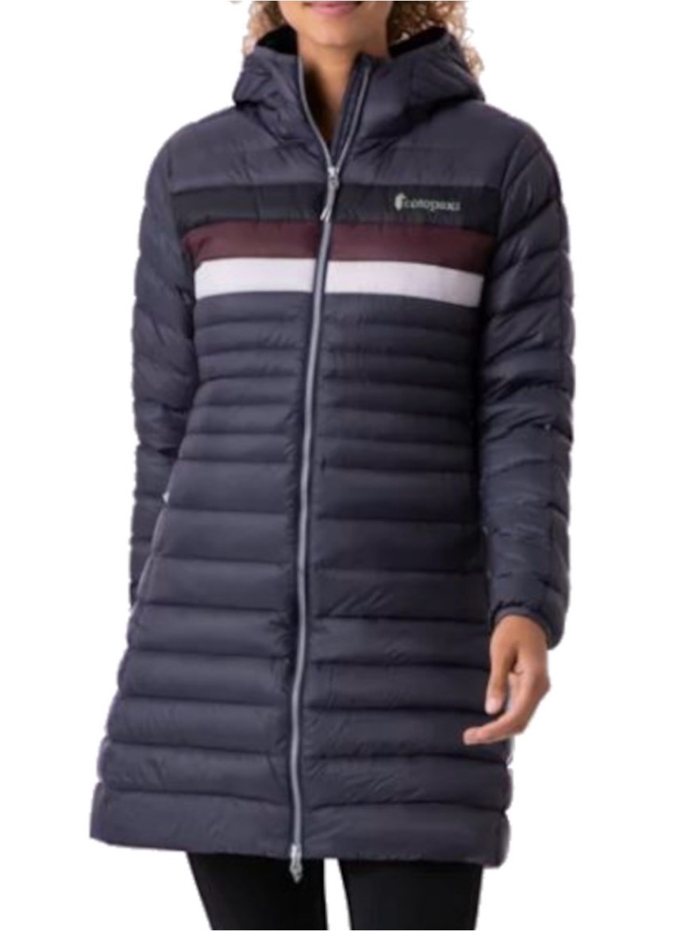 Cotopaxi Fuego Down Parka Jacket Womens Small 800-Fill Colorblock Puffer Coat